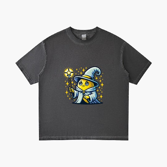 Cute Wizard Lemon with Magic Wand Gradient T Shirts