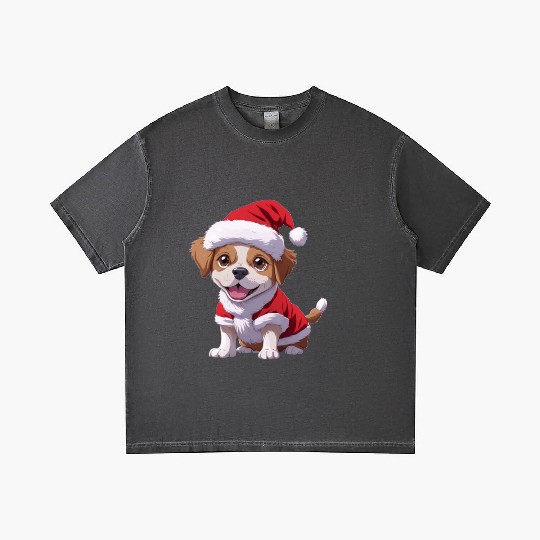 Santa Paws: The Cutest Christmas Puppy Gradient T Shirts