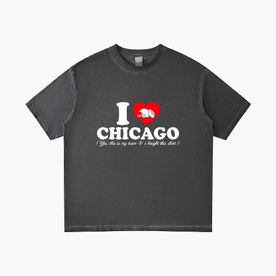 Groovy I Love CHICAGO Gradient T Shirts