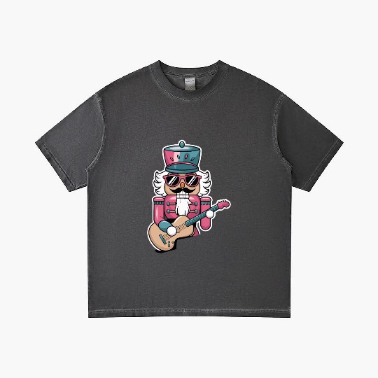 Nutcracker Playing Guitar Gradient T Shirts