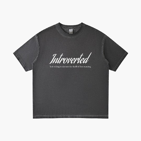 Introverted but willing to discuss free running Gradient T Shirts