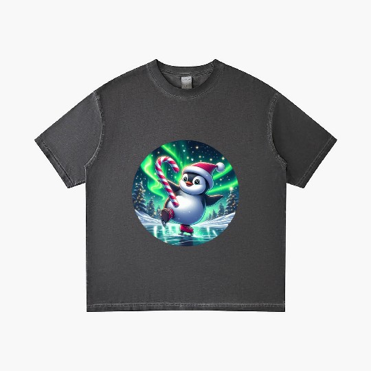 Penguin's Northern Lights Skate Gradient T Shirts