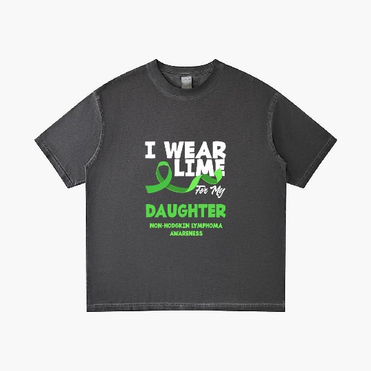 Non-Hodgkin Lymphoma Awareness Wear Lime Daughter Gradient T Shirts