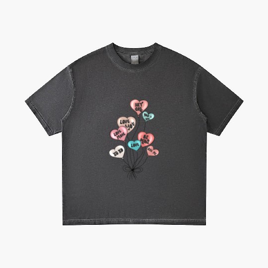 Valentines Day, Valentine Retro Gradient T Shirts