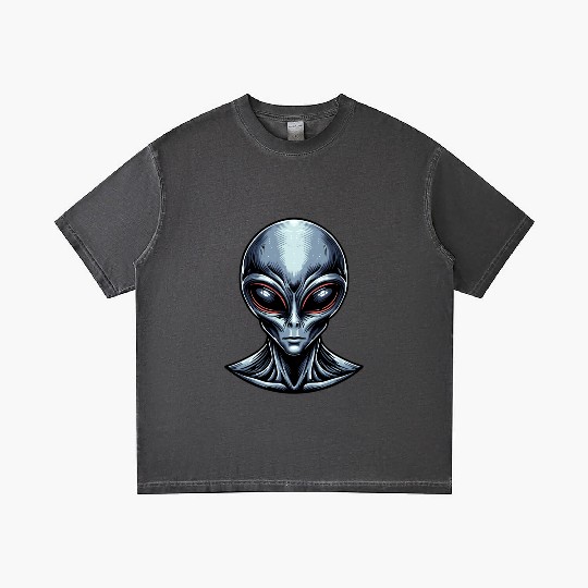 Grey Alien Gradient T Shirts
