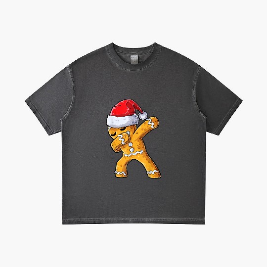 Dabbing Gingerbread Santa Christmas Xmas Cookie Gradient T Shirts