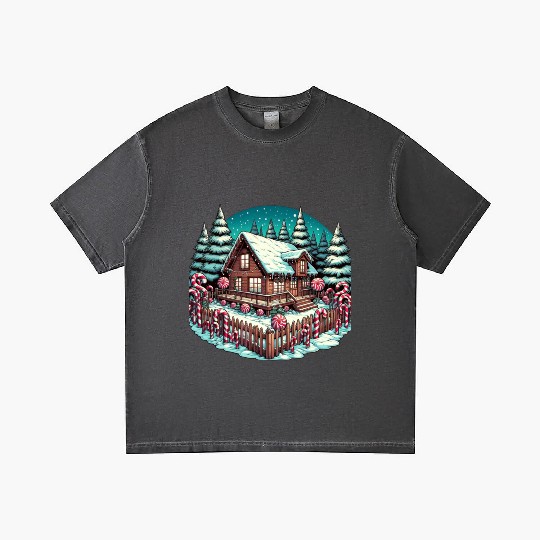 Candy Cane Cabin - Christmas Gifts Gradient T Shirts