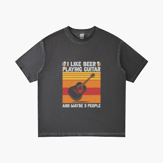 I Like Beer and Playing Guitar and Maybe 3 People Gradient T Shirts