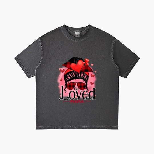 One Loved Mama, Valentines Retro, Valentines Day Gradient T Shirts