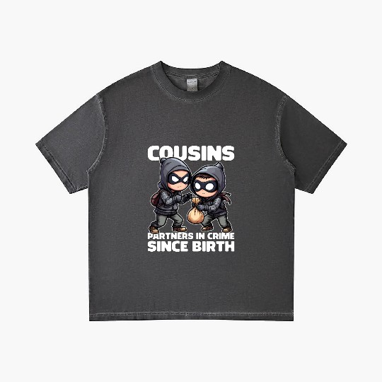 COUSINS PARTNERS IN CRIME SINCE BIRTH Gradient T Shirts