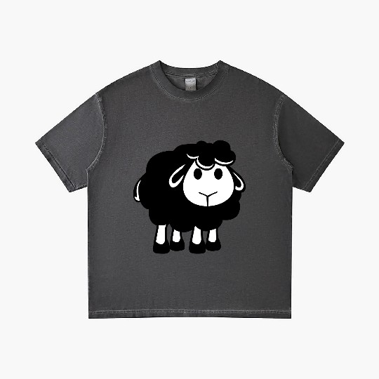 Black Sheep Small Cute Cute Lamb Cool Comic Sweet Gradient T Shirts