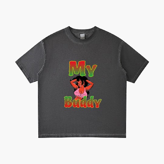 My Devil Buddy Illustration Gradient T Shirts