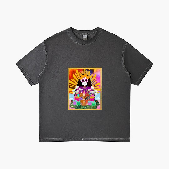 Rainbow Butterfly Santa Muerte Gradient T Shirts