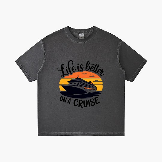 Life Is Better on a Cruise - Ultimate Vacation Vib Gradient T Shirts