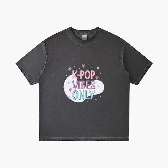K-Pop Vibes Only-stylish K-pop Design Gradient T Shirts