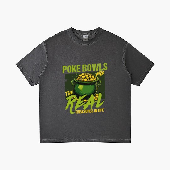 Poke Bowls Are The Real Treasures St Patricks Day Gradient T Shirts