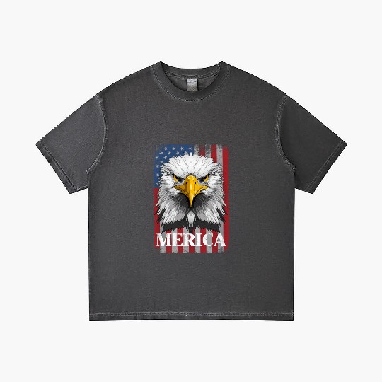 American Flag Patriotic Eagle 4th of July Merica Gradient T Shirts