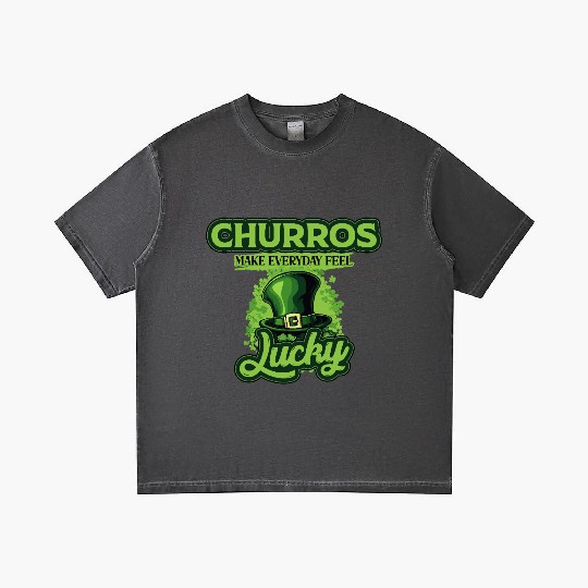 Churros Make Everyday Feel Lucky St Patricks Day Gradient T Shirts