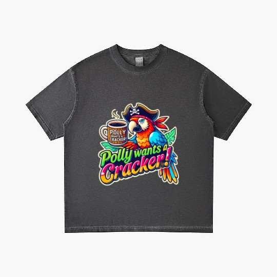 pirate parrot holding a coffee cup design Gradient T Shirts