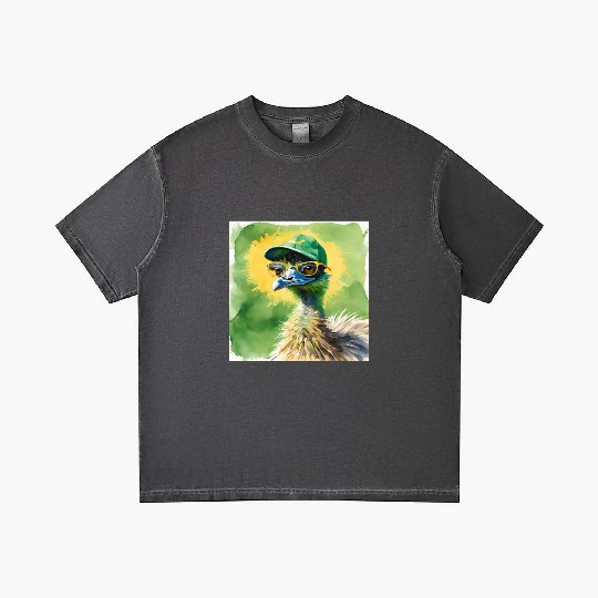 Green and Gold Emu Gradient T Shirts