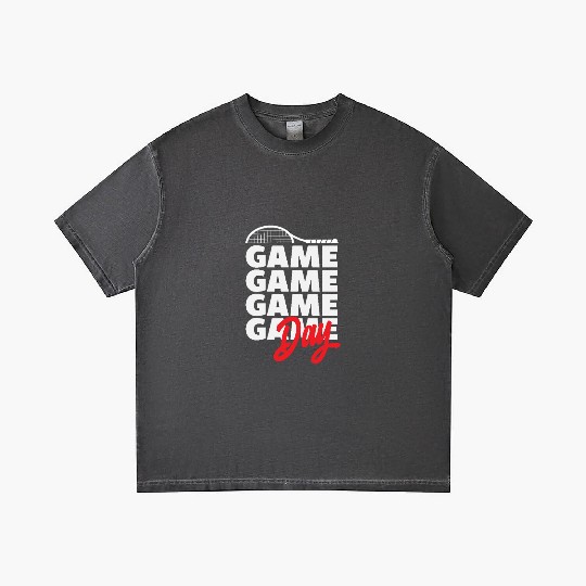 Tennis Game Day Enthusiasm Gradient T Shirts