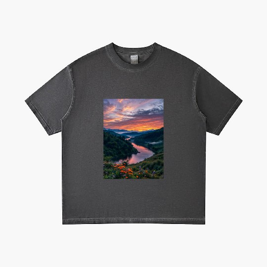 Twilight Riverbend Gradient T Shirts
