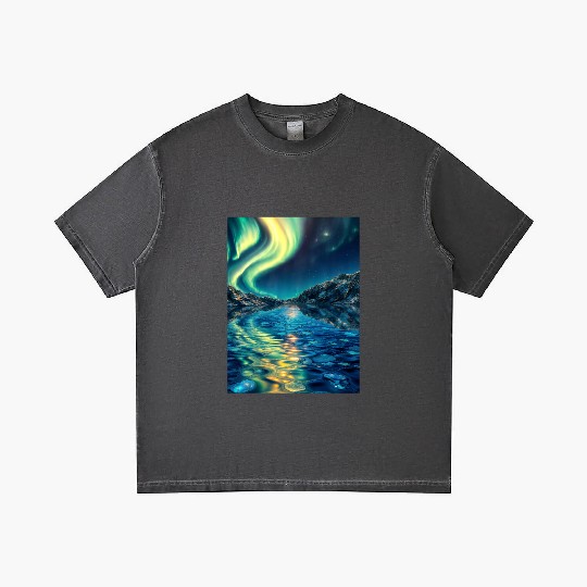 Crystal Lake of Aurora Gradient T Shirts