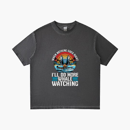 Whale Watching When Nothing Goes Marine Biologist Gradient T Shirts
