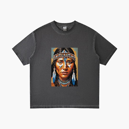 Native American woman Gradient T Shirts
