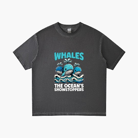 Whales The Ocean's Marine Animal Whale Watching Gradient T Shirts