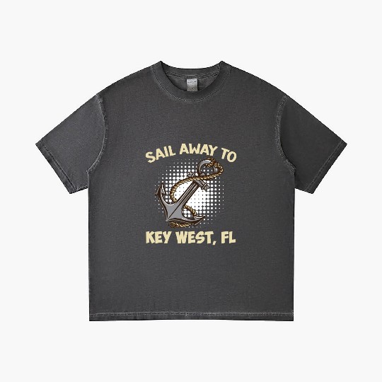 Florida Keys SAIL AWAY TO KEY-WEST Sailing Outfit Gradient T Shirts