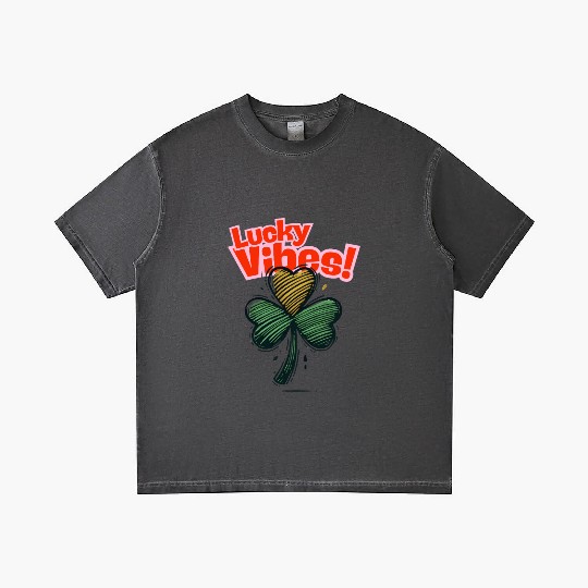 St Patricks Day - Lucky Vibes cute Men Women Kids Gradient T Shirts