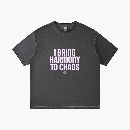 Libra Zodiac I Bring Harmony To Chaos Gradient T Shirts