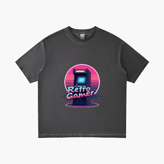 retro gamer in retro style oldschool gamer Gradient T Shirts