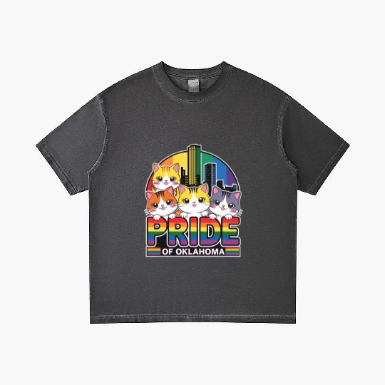 Pride of Oklahoma City USA Rainbow Flag Gradient T Shirts