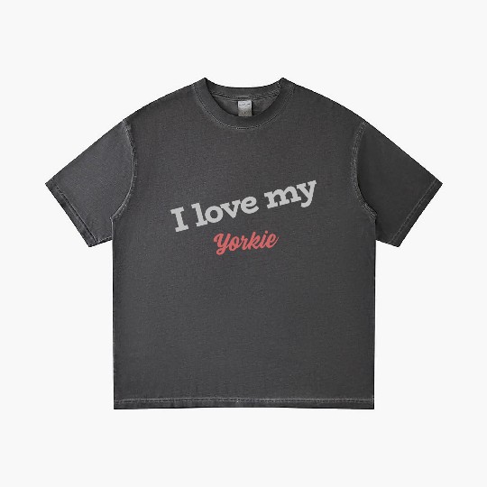 I Love My Yorkie Gradient T Shirts