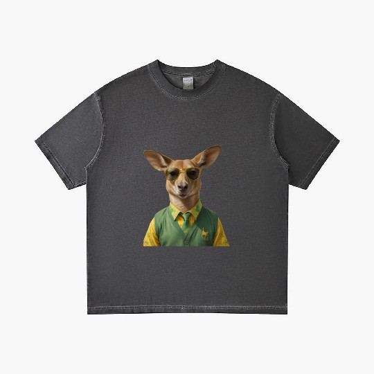 Green and Gold Kangaroo 6 Gradient T Shirts
