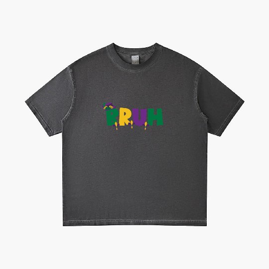 Bruh Mardi Gras Teens Boys Kids Mardi Gras Bruhbru Gradient T Shirts