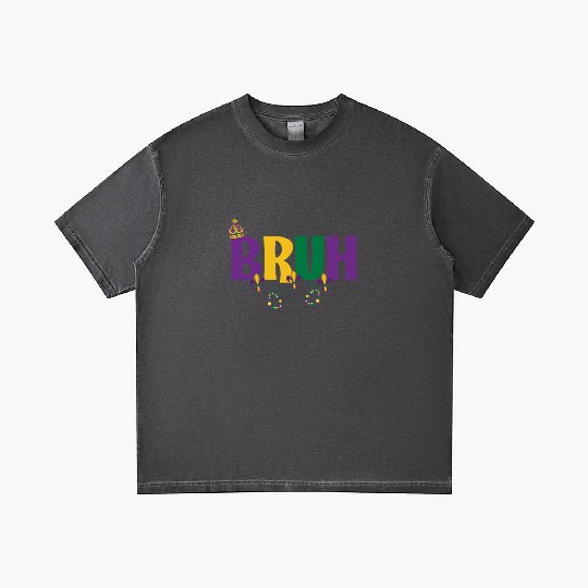 Bruh Mardi Gras Teens Boys Kids Mardi Gras Bruh Gradient T Shirts