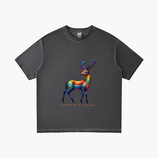 Pisces Spirit Animal Deer Alebrije Gradient T Shirts