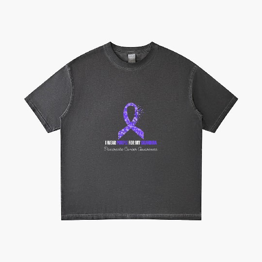 I Wear Purple For My Grandma Pancreatic Cancer Gradient T Shirts