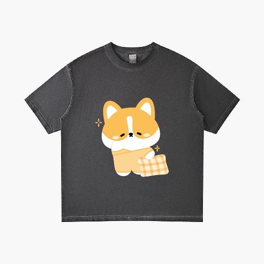 Sleepy Corgi Gradient T Shirts