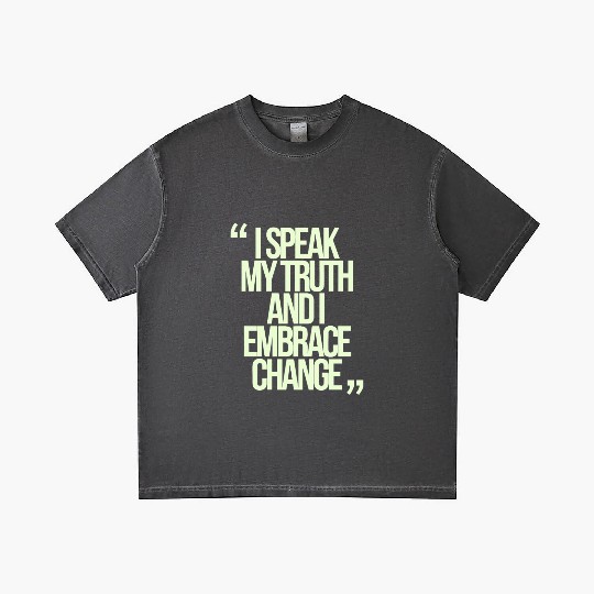 I Speak My Truth And I Embrace Change Gemini Quote Gradient T Shirts