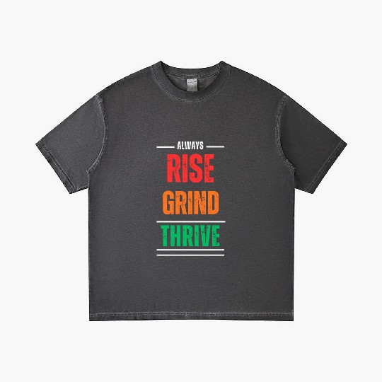 Rise, Grind, Thrive – The Resilience Mindset Gradient T Shirts
