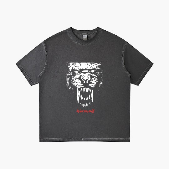Fierce Werewolf Roar Gradient T Shirts