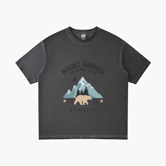 Mount Rainier National Park Est. 1889 Washington Gradient T Shirts