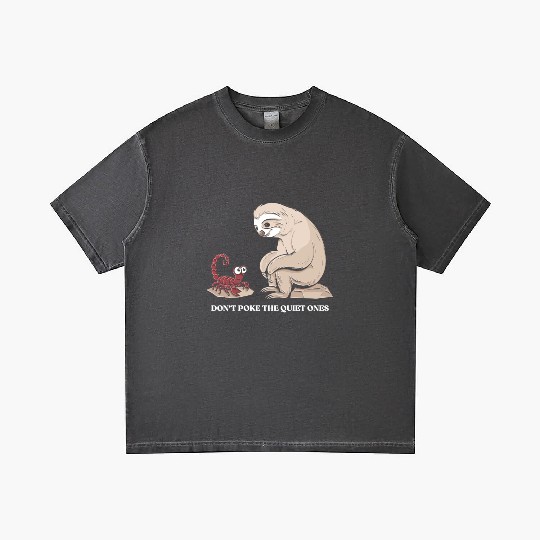 Scorpio Zodiac Sloth Don't Poke The Quiet Ones Gradient T Shirts