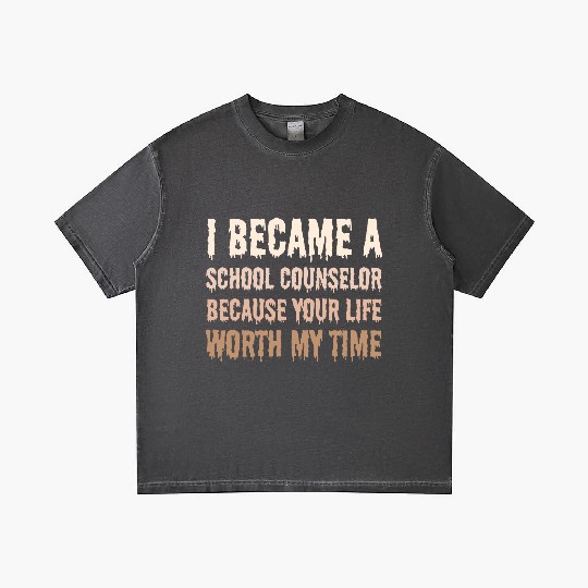 I became School Counselor your life worth my time Gradient T Shirts