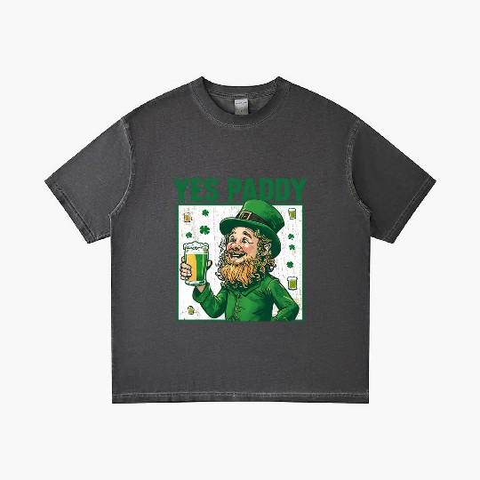 Yes Paddy Funny Irish Beer Lover St. Patricks Gradient T Shirts