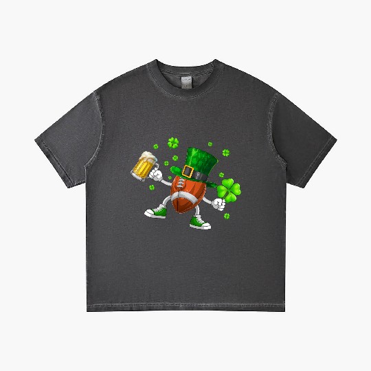 Football Drinking Beer St Patrick's Day Gradient T Shirts